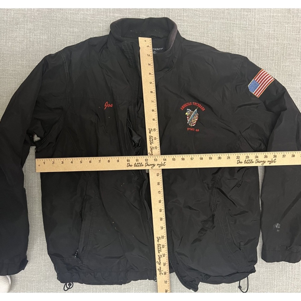 American Veteran Served Embroidered Jacket Men's XL Black- Personalized - Picture 10 of 10